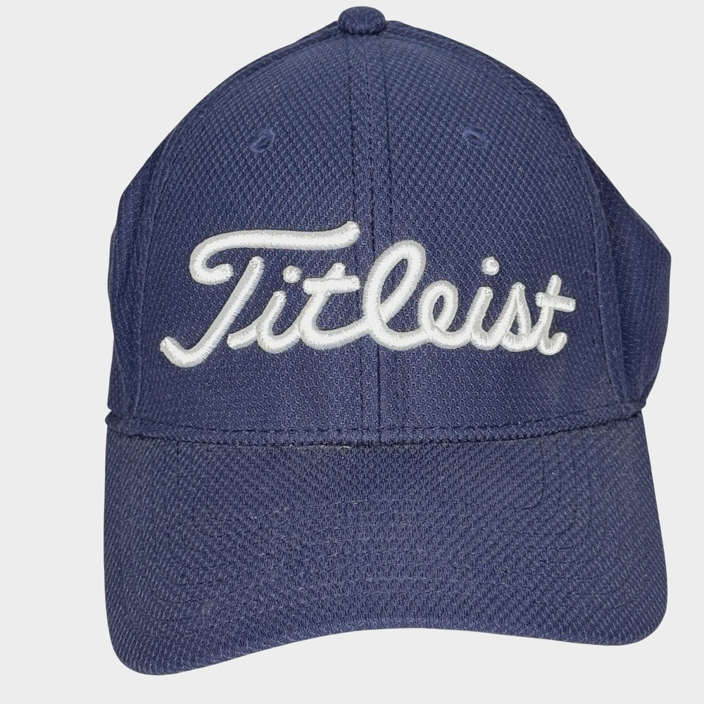 Titleist Hat Cap Fitted Mens Large X-Large Navy Blue Golf New Era Tony's